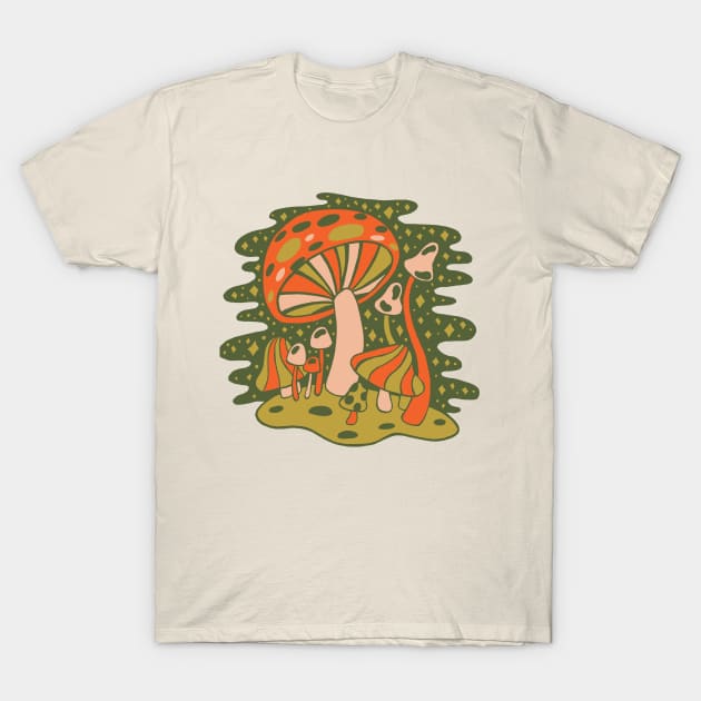 Forest of Mushrooms T-Shirt by Doodle by Meg